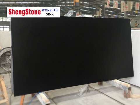 black epoxy resin slab for laboratory furniture