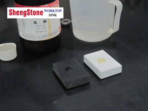 epoxy resin work surfaces sulfuric testing