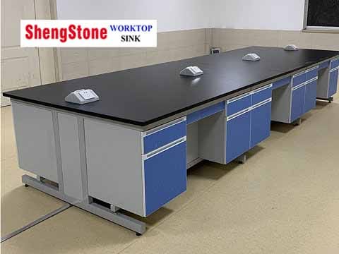 chemical resistant epoxy island worktop