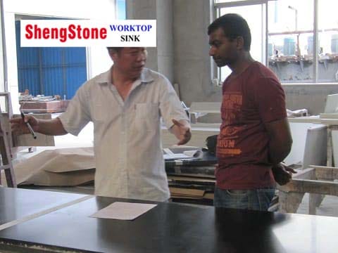 discuss with indian client for our materials